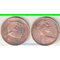 Фиджи 2 цента (1969-1985) (Елизавета II) (тип I, бронза)