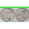США 3 цента 1869 год (с отверстием)