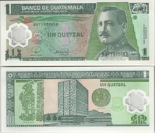 Гватемала 1 кетцаль 2008 год (пластик)
