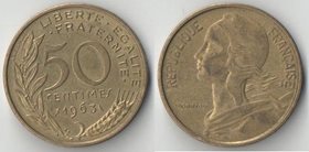 Франция 50 сантимов (1962-1964) (нечастый номинал)