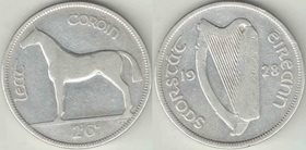 Ирландия 2 шиллинга 6 пенсов (1/2 кроны) (1928-1937) (тип I, серебро) (нечастый номинал)
