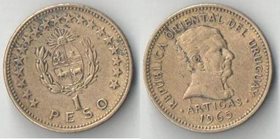Уругвай 1 песо 1965 год