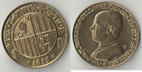 Андорра 1 динер 1983 год