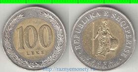 Албания 100 лек 2000 год (биметалл)
