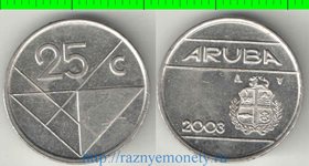 Аруба 25 центов (2003-2014) (Беатрикс, тип IV, треугольник)