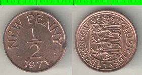 Гернси 1/2 пенни 1971 год (тип I)
