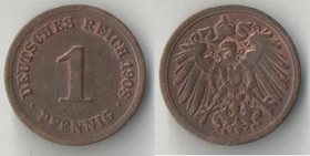 Германия (Империя) 1 пфенниг (1905-1908)