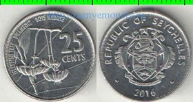 Сейшельские острова 25 центов 2016 год