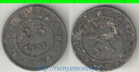 Бельгия 25 сантимов 1916 год (Оккупация) (цинк)