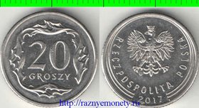 Польша 20 грош 2017 год
