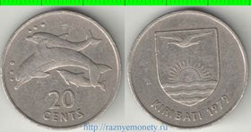 Кирибати 20 центов 1979 год (редкость) (из обращения)