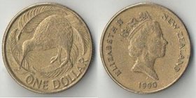 Новая Зеландия 1 доллар 1990 год (Елизавета II)