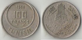 Тунис Французский 100 франков 1950 год