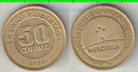 Аргентина 50 сентаво 1998 год (Меркосур)