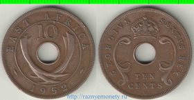 Восточная Африка 10 центов (1950-1952) (Георг VI, не император)