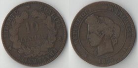Франция 10 сантимов (1870-1898)
