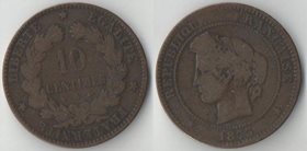 Франция 10 сантимов (1870-1898)