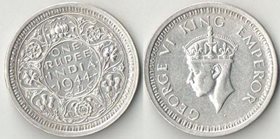 Индия 1 рупия 1944 год (Георг VI) (серебро) (тип IV)
