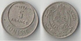 Тунис Французский 5 франков (1954-1957)