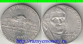 США 5 центов (2014-2015) Р (Джефферсон)