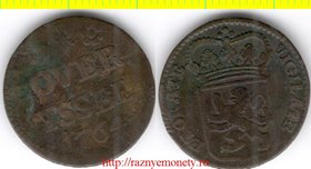 Нидерланды 1 дуит 1764 год (тип 1741 - 1769) Вильгельм V - РЕДКОСТЬ