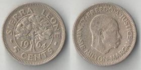 Сьерра-Леоне 5 центов 1964 года