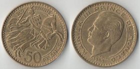 Монако 50 франков 1950 год (Ренье III)