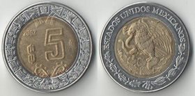 Мексика 5 песо (1997-2004) (тип II) (биметалл)