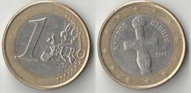 Кипр 1 евро 2008 год (биметалл)
