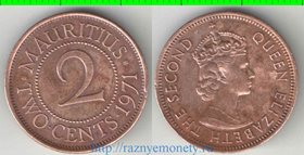 Маврикий 2 цента (1953-1978) (Елизавета II)