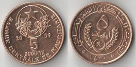 Мавритания 5 угий 2009 год (тип III, 2004-2013)
