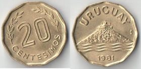 Уругвай 20 сентесимо (1978-1981)
