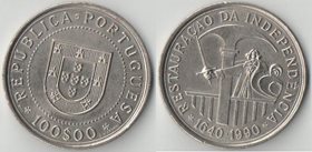 Португалия 100 эскудо 1990 год (независимость)