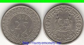 Суринам 25 центов (тип 1972-1979) (медно-никель)