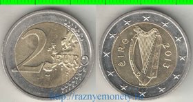 Ирландия 2 евро (2007-2014) (тип II) (биметалл) (редкость)