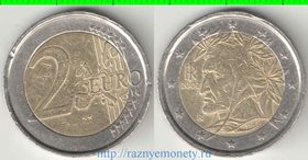 Италия 2 евро 2002 год (биметалл)