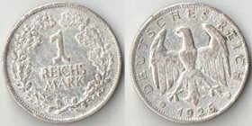 Германия (Веймарская республика) 1 марка 1926 год G (серебро)