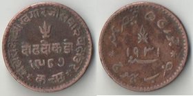 Катч княжество (Индия) 1 1/2 докда 1931 (VS1987) год (Khengarji III)