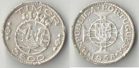 Тимор Португальский 3 эскудо 1958 год (год-тип) (серебро)