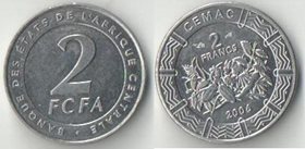 Центральные африканские штаты 2 франка 2006 год