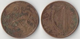 Ирландия 2 пенса 1988 год (тип I, бронза)