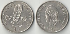 Новые Гебриды 20 франков (1967, 1970) (тип I)
