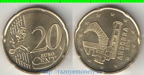 Андорра 20 евроцентов 2014 год