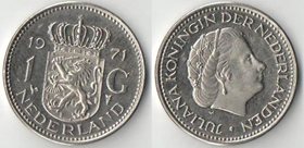 Нидерланды 10 центов (1969-1980) (Юлиана, тип II, петушок)