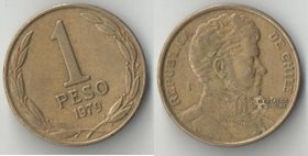 Чили 1 песо (1978-1979) (тип III) (Бернардо О’Хиггинс) (алюминий-бронза)