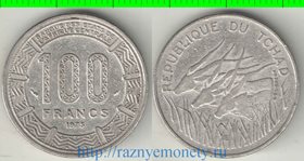 Чад 100 франков (1975-1988) (тип II) (редкость)