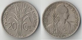 Индокитай Французский 20 центов 1941 год (медно-никель)