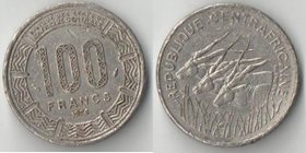 Центрально-Африканская Республика 100 франков 1976 год тип II (слегка погнута)