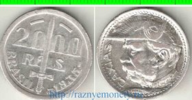 Бразилия 2000 рейс 1935 год (маршал Кашиас) (серебро) (год-тип)