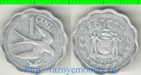 Белиз 1 цент 1977 год (редкий тип) (тираж 126000)